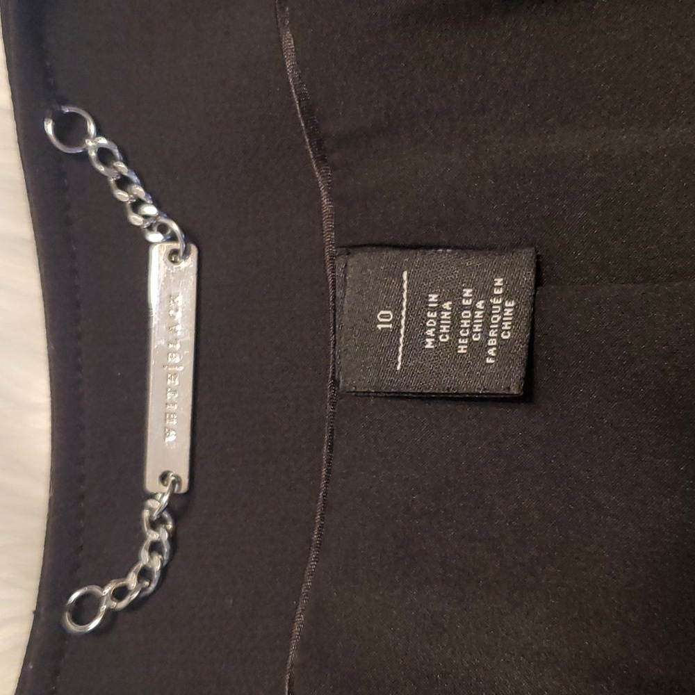 White House Black Market LS Double Breasted Button Cropped Blazer Black Size 10 - Picture 6 of 8